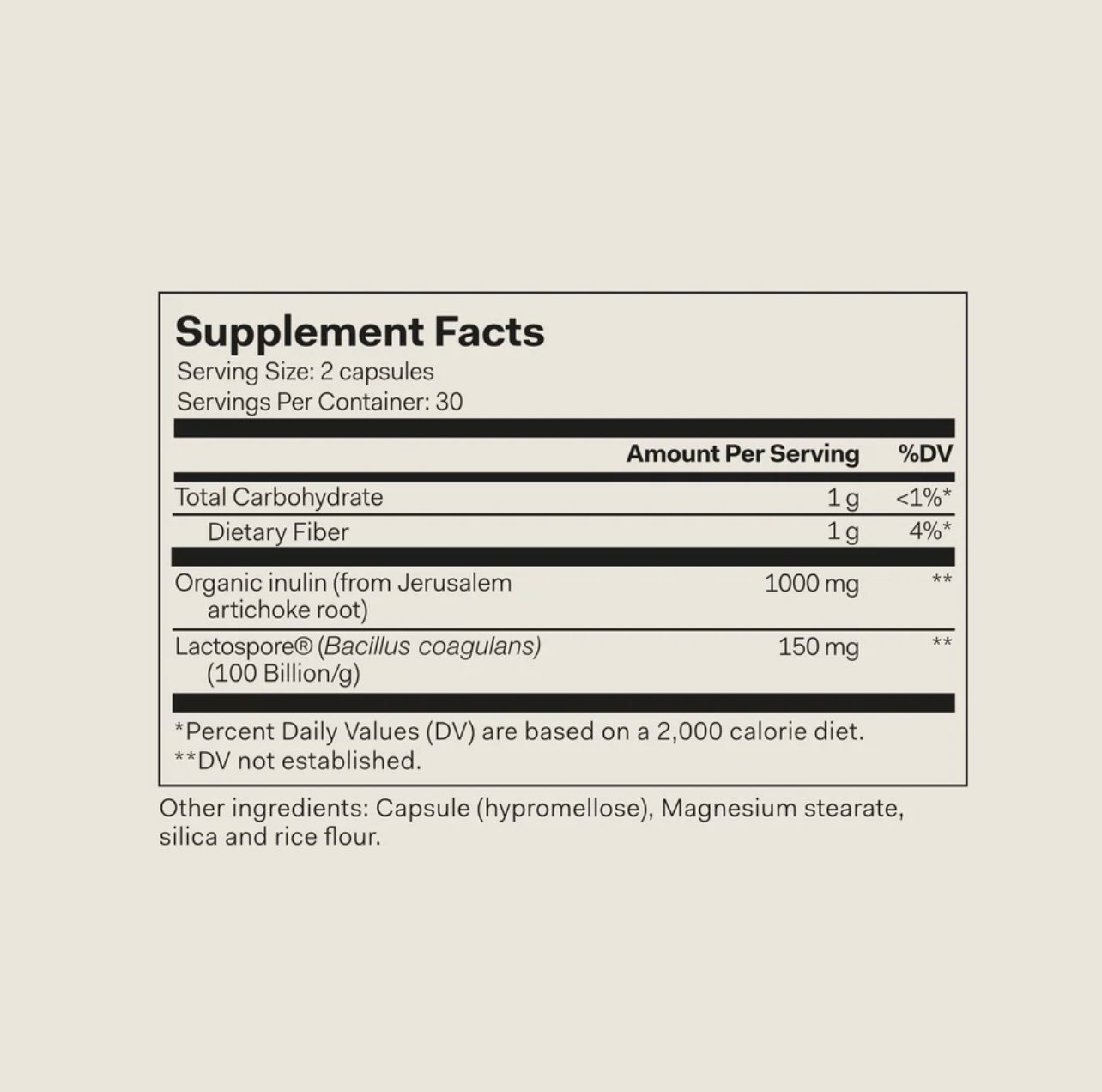 Prebiotic + Probiotic