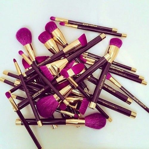 purple brushes