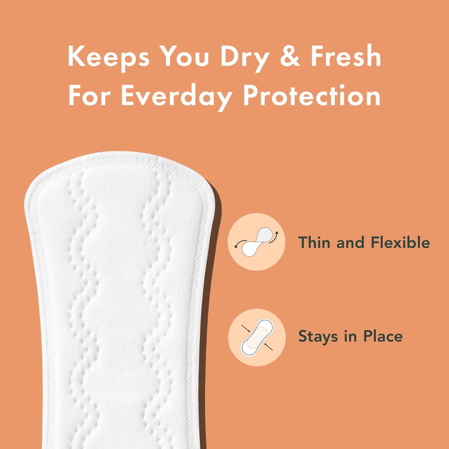 Organic Cotton Cover Panty Liners - Long