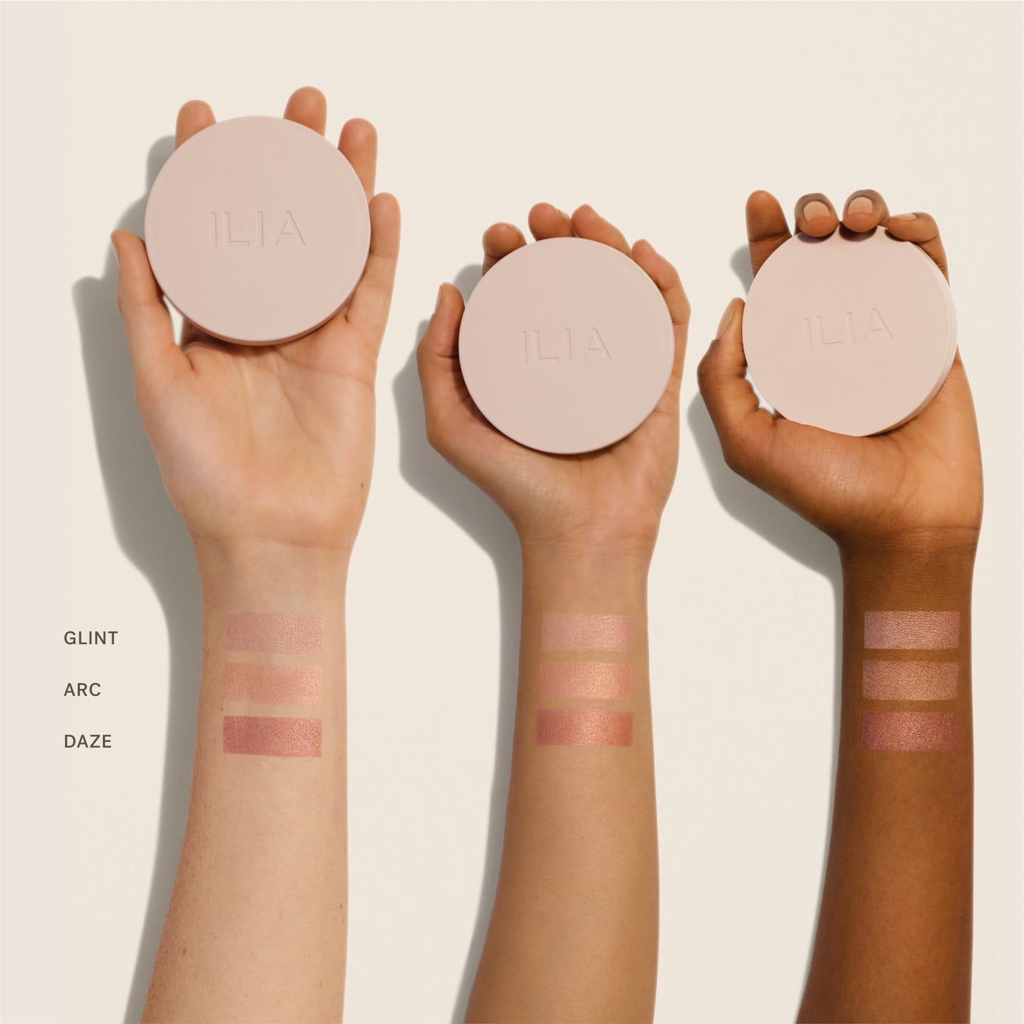 ILIA_Cream Highlighter_2000x2000_Arm Swatches