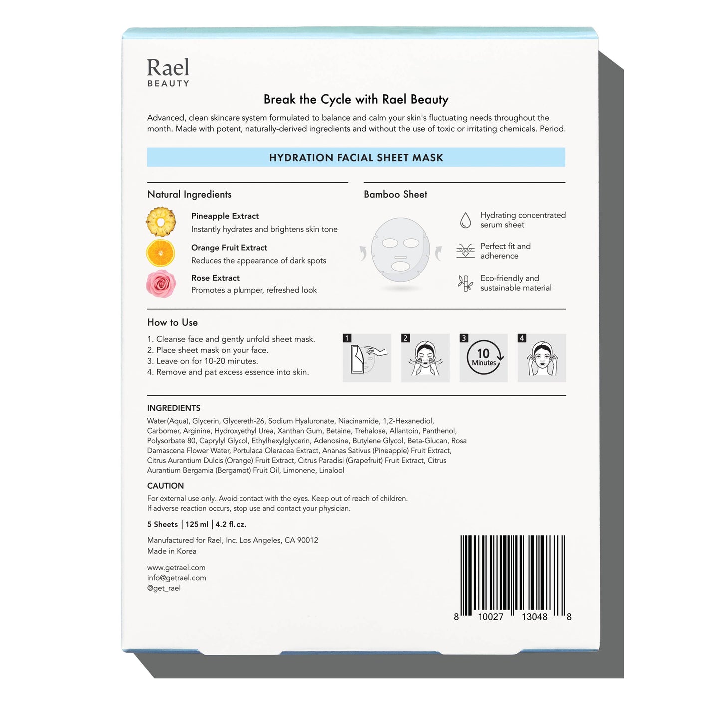 Hydration Facial Sheet Masks