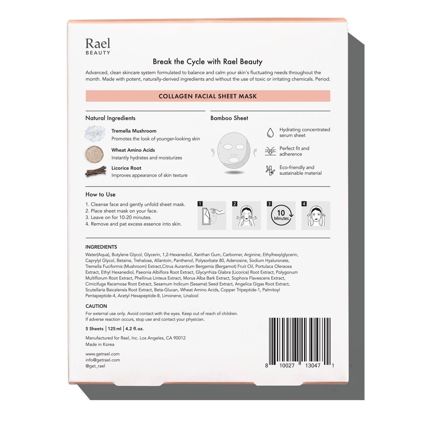 Collagen Facial Sheet Masks