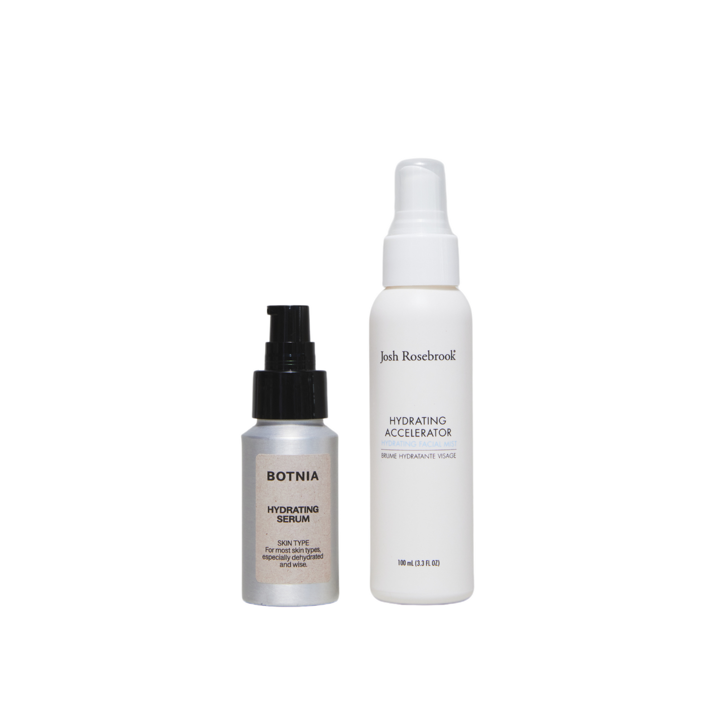 Josh Travel Hydrating Accelerator + Botnia Hydrating Serum