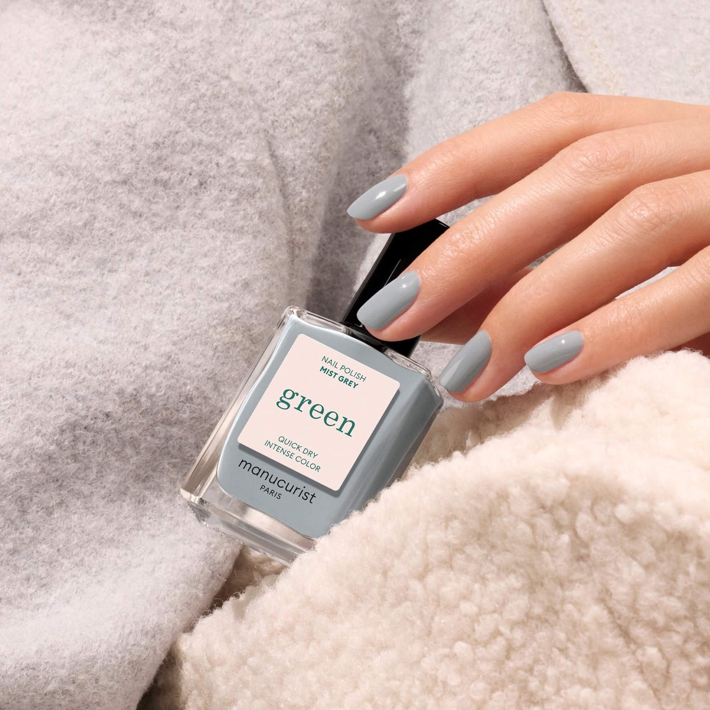 Green™ Natural Nail Polish - Mist Grey