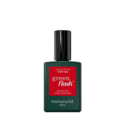 Green Flash Led Gel Polish - Poppy Red