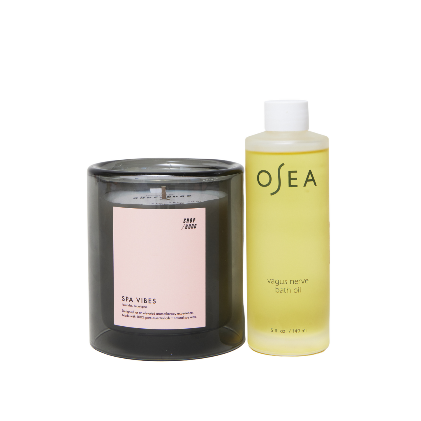 Osea Vagus Nerve Bath Oil + SG Spa Vibes Candle