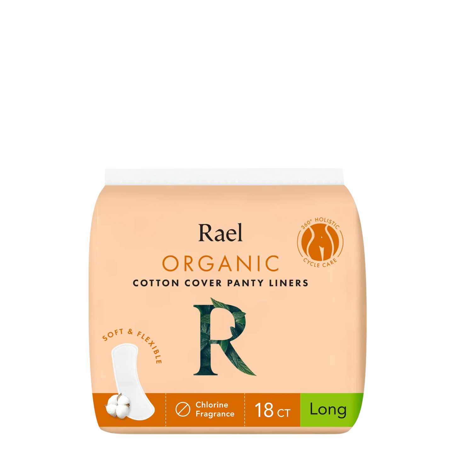 Organic Cotton Cover Panty Liners - Long