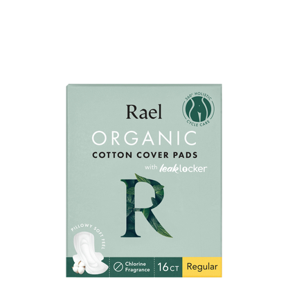 Rael Organic Cotton Cover Pads - Regular