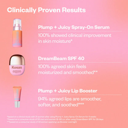 Plump and Juicy Makeup Prep Skincare Set, Sunlit