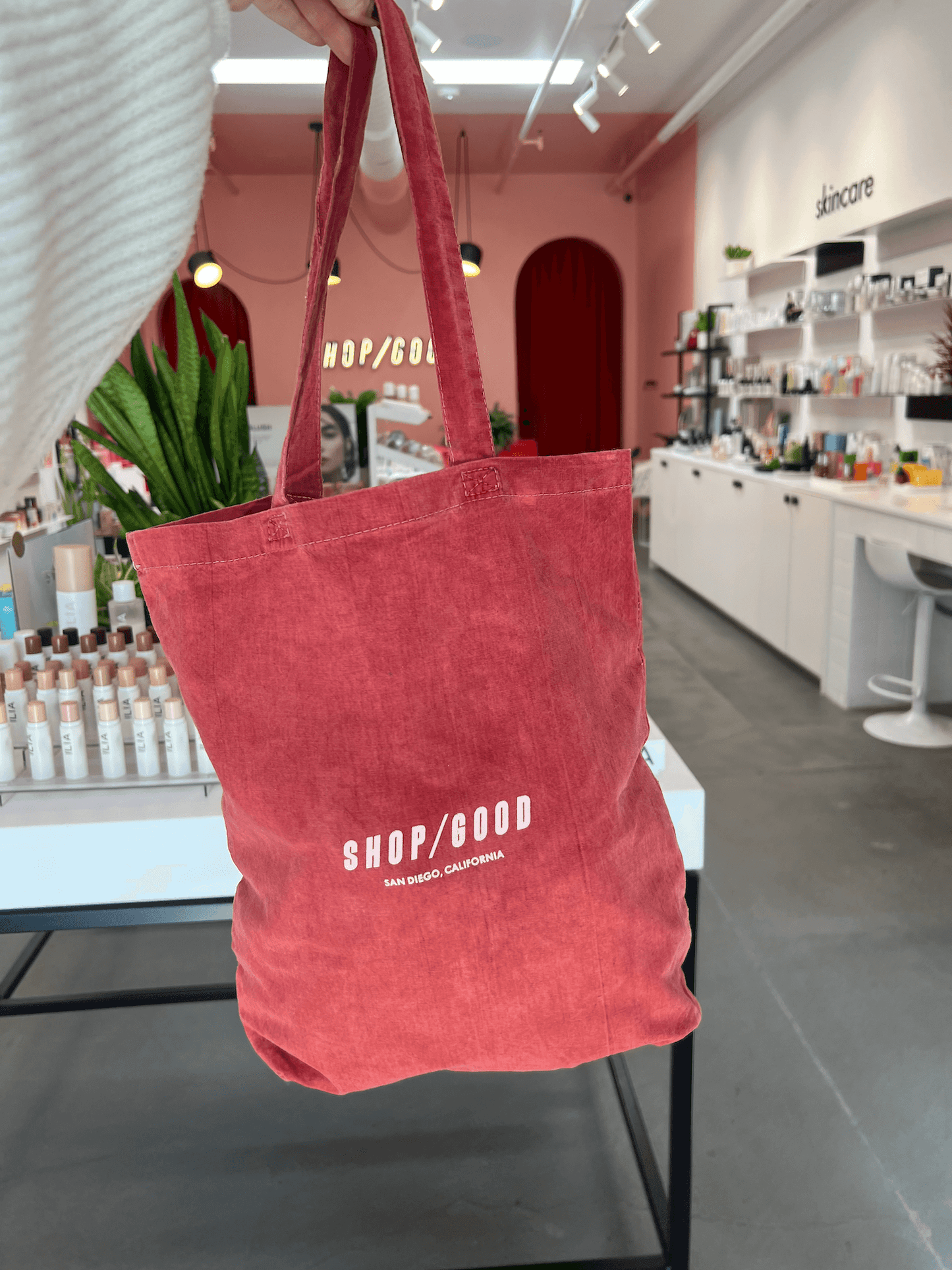Hand Dyed Shop Good Tote