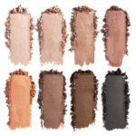 8 swatches of eye shadow