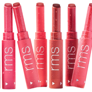 rms lipsticks standing up in multiple colors